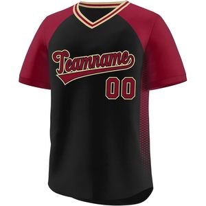 Camiseta de béisbol personalizada con cuello en V, unisex, para adultos, personalizada, sublimada, que absorbe la humedad, Teamname 00 - Product Image 1