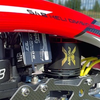 Servomoteur métallique sans balais AGFRC A80BHM-H cyclique 38KG 0.085Sec à couple élevé HV avec engrenages en acier 4.8-8.4V 450-800 pour pièces d'avion RC
