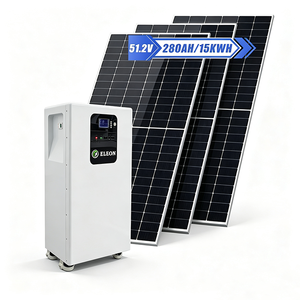 Batería Lifepo4 Inteligente de 51.2v 300ah con <span class=keywords><strong>BMS</strong></span> y Controlador Solar MPPT, Batería de Litio de 15kwh para Camping, MOQ Bajo - Product Image 1