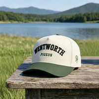 Casquettes personnalisées à 5 panneaux, casquette structurée à calotte rigide, broderie détaillée, respirabilité élevée, casquettes de baseball personnalisées