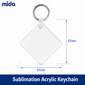 Llaveros Acrílicos Sublimables en Forma de Diamante y Círculo, Precio de Fábrica, al por Mayor, para Personalizar con Fotos, para Promocionales - Product Image 2