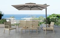 Ensemble de chaises et de tables de bistrot en plastique pour l'extérieur, le jardin, le restaurant, vente en gros 2026