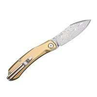 Couteau pliant Sanrenmu 7315-TW en acier Damas massif, vente en gros, couteau de poche d'extérieur très populaire