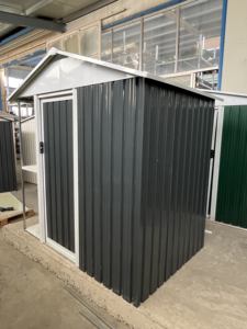 Metal Patio Outdoor <strong>Garden</strong> <strong>Sheds</strong> Backyard Bike Tool Storage <strong>Sheds</strong> with <strong>Shelving</strong> Wholesale Apex Shedmetal Storage 6*4 FT - Product Image 2