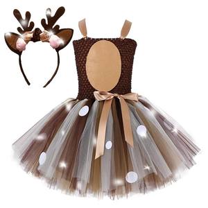 Nouvelles robes de princesse en tulle LED pour filles, costumes d'anime pour Noël - Product Image 2