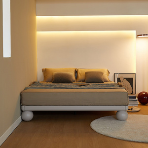 Cama Tatami japonesa para dormitorio principal, cama de <span class=keywords><strong>madera</strong></span> maciza sin <span class=keywords><strong>cabecero</strong></span>, moderna, minimalista, tamaño Queen, tamaño King, marco de cama pequeño para el hogar - Product Image 4