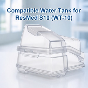 Réservoir d'eau HumidAir compatible pour <span class=keywords><strong>ResMed</strong></span> <span class=keywords><strong>AirSense</strong></span> <span class=keywords><strong>10</strong></span> Elite AutoSet, chambre de remplacement durable pour système d'humidification S10 - Product Image 2