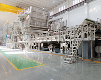 Machine de fabrication de papier carton 100 tonnes par jour 300 tonnes 500 tonnes Machine fourdrinier à deux fils
