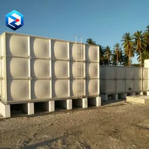 GRP water tank for water treatment system SMC rectangular water storage tank