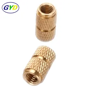 High Precision Brass Molded-in/Moulding/Mould Insert Nut Thread Insert Nut Knurling Brass Nut