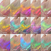 Sheenbow Paillettes Néon Holographique Multichrome Pigment Laser Caméléon Fard À Paupières Poudre Paillettes Poudre Libre pour Maquillage et Ongles