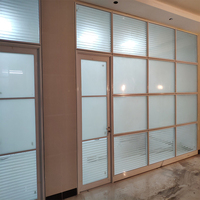 Cloison de séparation en verre pour bureau, vente directe usine, pour bureau à domicile, installation facile
