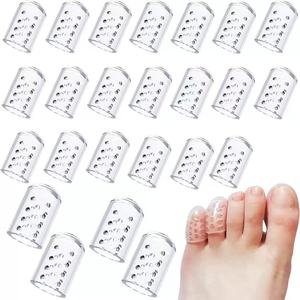 Protezione per Dita dei Piedi in Silicone Gel Trasparente Perforato Traspirante Impermeabile Anti-Sfregamento Anti-Vesciche Anti-Dolore - Product Image 1