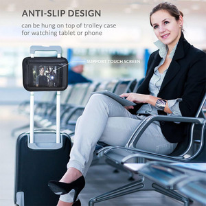 4 in 1 Travel Essentials Organizer Bag Luggage Drink <b>Holder</b> Crossbody Bag Phone <b>Tablet</b> Stand Storage Bag for Airport Accessories - Product Image 6