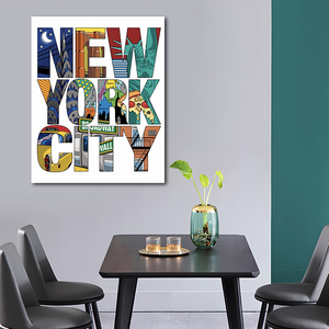 Bán buôn <span class=keywords><strong>New</strong></span> <span class=keywords><strong>York</strong></span> thành phố vải sơn in tường nghệ thuật vải cho trang trí nội thất - Product Image 4