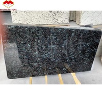 Luxe granit pierre marbre grande dalle moderne brésilien Phoenix plume bleu granit dessus de table et plaque décoration