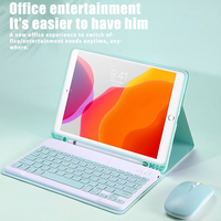 Funda con soporte para teclado y panel táctil inalámbrico para iPad 10,2 7th 8th Air 3 10,5, Incluye interfaz USB de ratón, nuevo producto