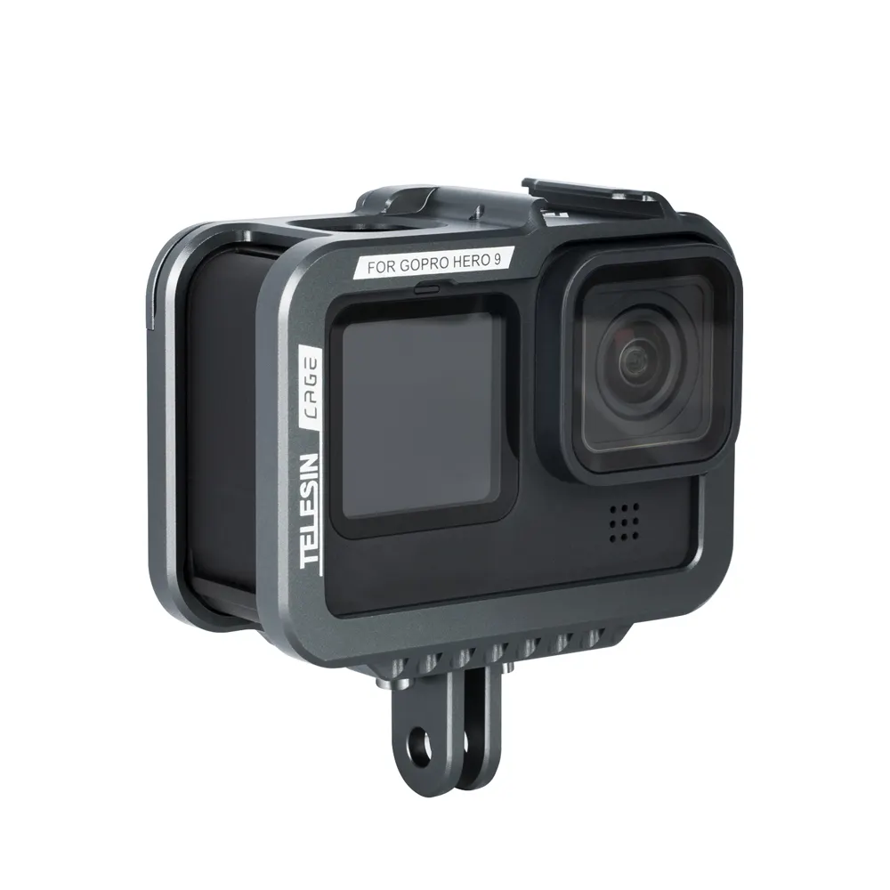 ホットGoProsHero10アクセサリーGoPro Hero109ブラックカメラ用保護アルミニウムハウジングケースプロテクターフレームケージ