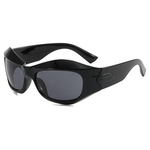 Xsy Steampunk Sunglasses Silver <b>Frame</b> Polarized Lens Uv400 Protection For Men And Women Sports Eyewear - Product Image 4
