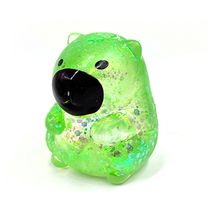 High Quality TPR Maltose Capybara Glitter Aurora <b>Squishy</b> Slow Rebound Promotional Gift Decompression Toys for Kids and Adults - Product Image 6