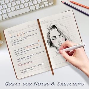 Carnet en cuir souple personnalisé avec sangle pour étudiants et bureau 2025 – Couverture rigide en PU - Product Image 2