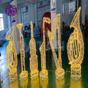 ไฟเครื่องดนตรี 3 มิติ สำหรับตกแต่งสวนและลานกลางแจ้ง - มาตรฐาน IP65 ปรับแต่งสีได้ ติดตั้งง่าย - Product Image 6