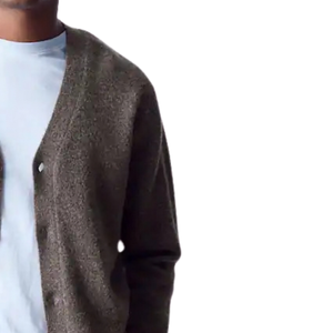 Cardigan en laine confortable pour homme, coupe décontractée, col en V, boutonné, tricoté, chaud, doux, confortable, décontracté, pour superposition, tricot d'hiver - Product Image 3