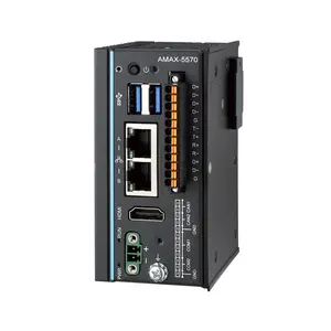 Advantech-Controlador inteligente de borde sin ventilador, ultra compacto, con eficiente procesador Intel Atom de 4 núcleos, Serie de CPU, 2 unidades