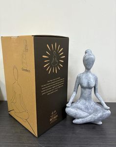 Statue <span class=keywords><strong>de</strong></span> <span class=keywords><strong>jardin</strong></span> Zen Lady Goodeco, figurines <span class=keywords><strong>en</strong></span> résine à collectionner, décorations d'intérieur, accents décoratifs pour étagères, idées <span class=keywords><strong>de</strong></span> cadeaux géniales 114 - Product Image 5