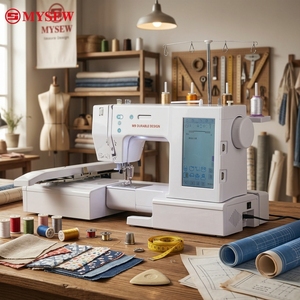 MYSEW เครื่องเย็บผ้าในครัวเรือน 2 in 1 อัตโนมัติเต็มรูปแบบพร้อมเครื่องตัดด้ายอัตโนมัติ - Product Image 1