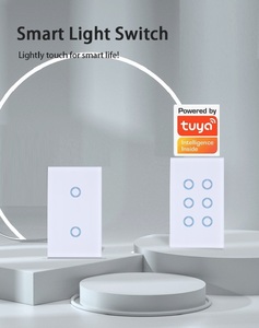 Tuya thông minh chúng tôi Úc 1/2/3/4 gang <span class=keywords><strong>Wifi</strong></span> Cảm ứng tường công tắc đèn ứng dụng từ xa với dây trung tính Alexa Google nhà điều khiển bằng giọng nói - Product Image 2