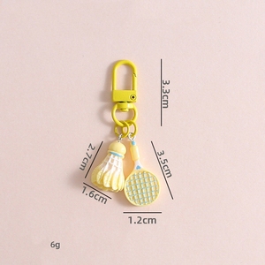 Llavero Creativo Multicolor con Mini Raqueta de Bádminton, Llavero con Raqueta de Bádminton, Adorno para Bolsos - Product Image 6
