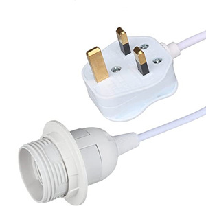 Anh tiêu chuẩn Ba cắm với 303 chuyển đổi E27 Đèn chủ Muối đèn dòng điện mở rộng dây 3x1.0mm ² dài 1.5m - Product Image 4