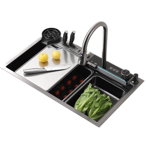 Rubinetto Intelligente in Alluminio con Rivestimento Nano 304 201, Lavello Multifunzione da <span class=keywords><strong>Cucina</strong></span> Antigraffio e Antiolio - Product Image 1