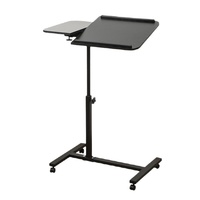 Table relevable - Table de chevet mobile 3-en-1, bureau pliable réglable, bureau de lit, bureau d'ordinateur paresseux pour canapé et bureau