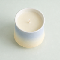 Bougie parfumée en cire de soja non toxique, en céramique avec glaçure dégradée de luxe moderne, pour aromathérapie et décoration intérieure