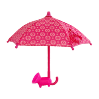Parapluie pour enfants en polyester à 6 baleines avec impression de logo, parapluie fantaisie, cadeau original pour filles et garçons, idéal pour l'école, le sac à dos et les activités de plein air