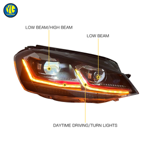Faro Delantero YU GUANG para <span class=keywords><strong>Volkswagen</strong></span> <span class=keywords><strong>Golf</strong></span> 7 <span class=keywords><strong>Golf</strong></span> 7.5 <span class=keywords><strong>2013</strong></span> 2019, Accesorios de Actualización para VW GTI Mk7 MK7.5, Faros LED - Product Image 5
