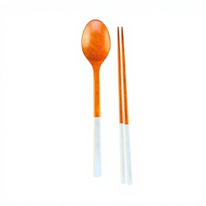 <b>Wooden</b> Spoon and Chopsticks Set Reusable Hand Wash Only Cooking Tools Made in VietNam - Product Image 1