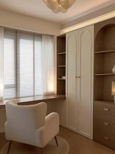 Modern Wood <b>Wardrobe</b> with Freestanding Design Extendable Adjustable Features Durable Construction Contrast Color Multi-Space Use - Product Image 4