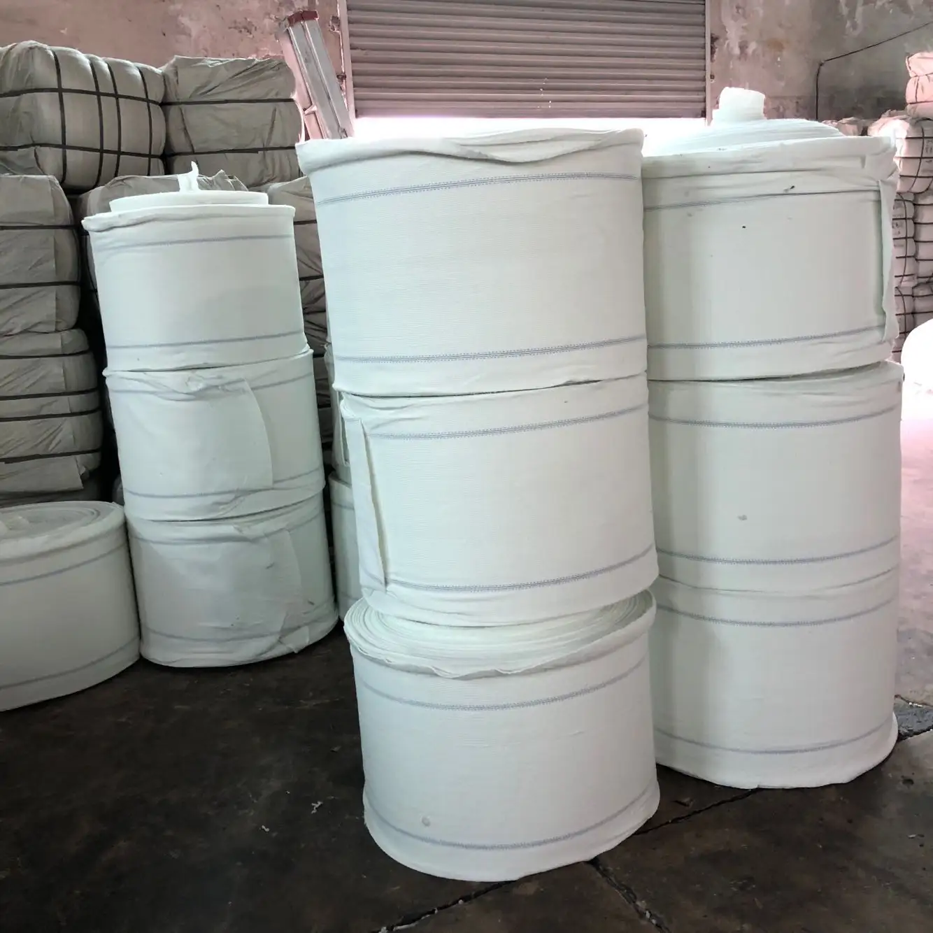 אספקת מפעל באיכות גבוהה לבן ממוחזר בד ניקוי רצפות כותנה