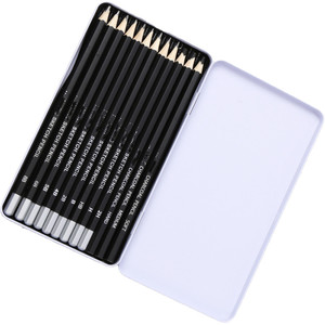 Set di 12 Matite da <span class=keywords><strong>Disegno</strong></span> H 8B in Grafite con Mina Nera, Confezione in Scatola di Legno per <span class=keywords><strong>Disegno</strong></span> <span class=keywords><strong>e</strong></span> Ombreggiatura - Product Image 5