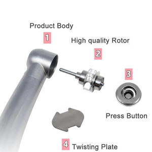 Turbina dentale penna ad alta rotazione odontoiatria manipolo LED 3 spray pulsante Standard in fibra ottica strumenti dentista stile N/K - Product Image 3