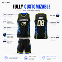 Ensemble d'uniformes de basketball personnalisés en maille légère 100 % polyester, respirant, séchage rapide, anti-bactérien, maillot d'équipe sublimé, Royaume-Uni