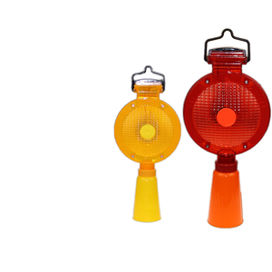 Güneş enerjili büyük düz LED flaş sinyal ışığı Roadblock trafik konisi gece inşaat trafik uyarı ürünleri için - Product Image 6