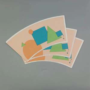 Abanicos de Papel C1S Estucados Personalizados para Vasos de Papel de Una Sola Capa para Alimentos, Impresión Flexográfica - Product Image 5