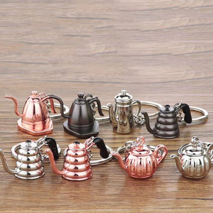 Portachiavi in metallo creativo regalo promozionale personalizzato portachiavi <span class=keywords><strong>caffè</strong></span> caffettiera - Product Image 3