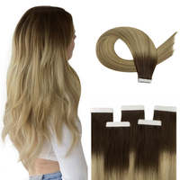 Extensions de cheveux en bande adhésive de luxe en gros, 100% cheveux humains vierges européens doublement étirés, 12-32 pouces, qualité salon, permanent et toutes les couleurs