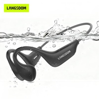 Casque de natation à conduction osseuse CDX-BE20-1, 16 Go MP3, étanche IPX8, casque sport sans fil