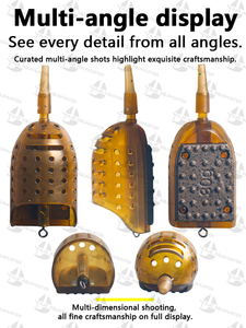 Panier d'alimentation pour la pêche à la <span class=keywords><strong>carpe</strong></span>, lesté au plomb, moule pour method feeder, cage à appâts en ligne, accessoires de pêche à la ligne - Product Image 2